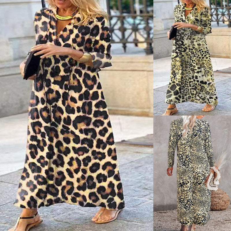 Marzia Baglio™ Abito alla moda con stampa leopardata
