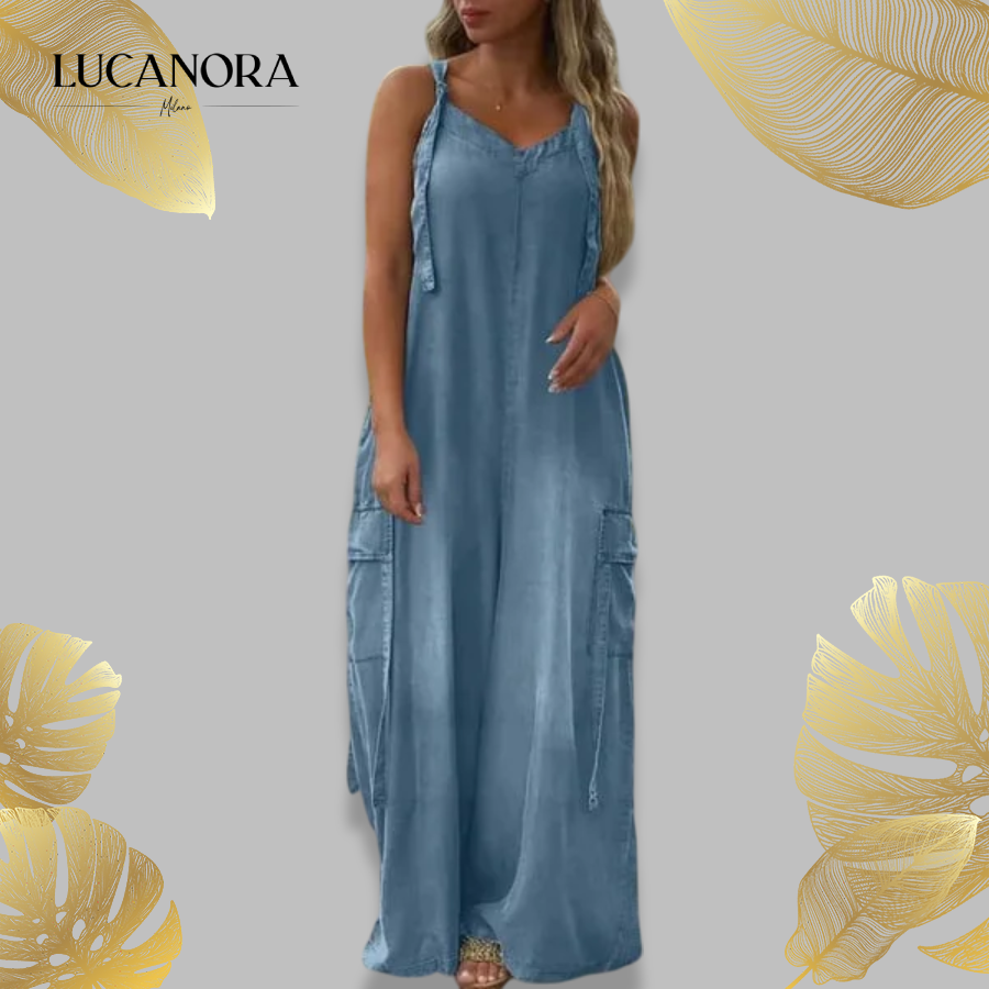 Massima Moceri™ Tuta ampia e comoda da donna con tasche