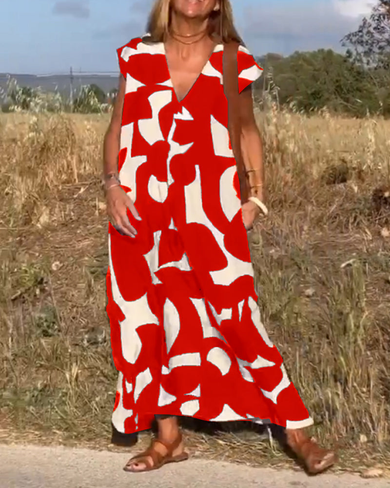 Maura Milano™️ Abito minimalista con scollo a V