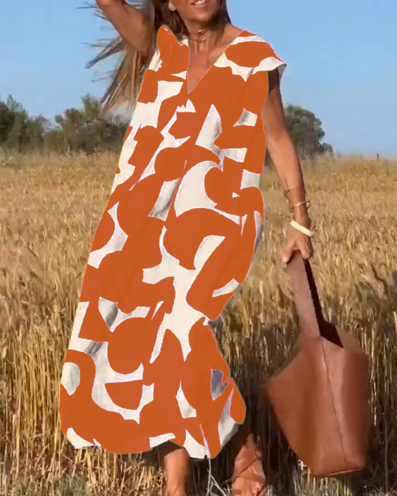 Maura Milano™️ Abito minimalista con scollo a V