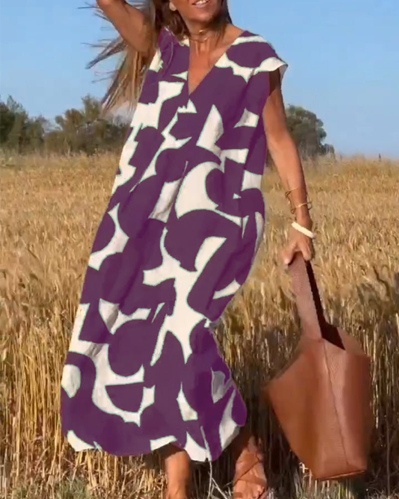 Maura Milano™️ Abito minimalista con scollo a V