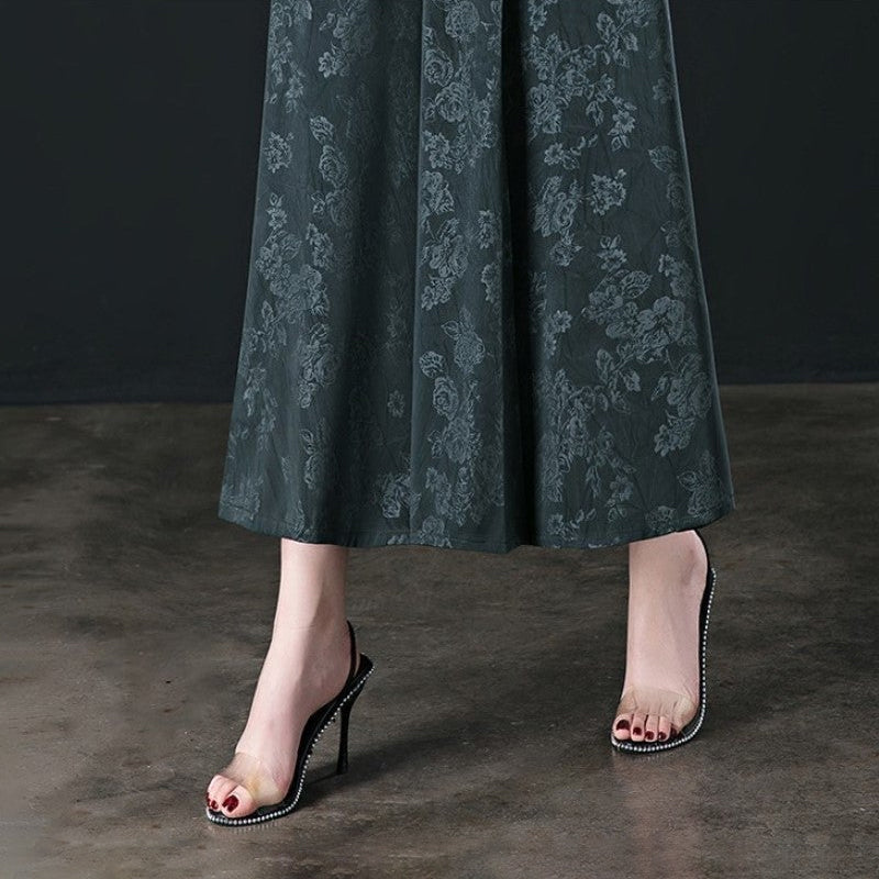 Mirabelle Bousset™ Pantaloni larghi a vita alta in seta