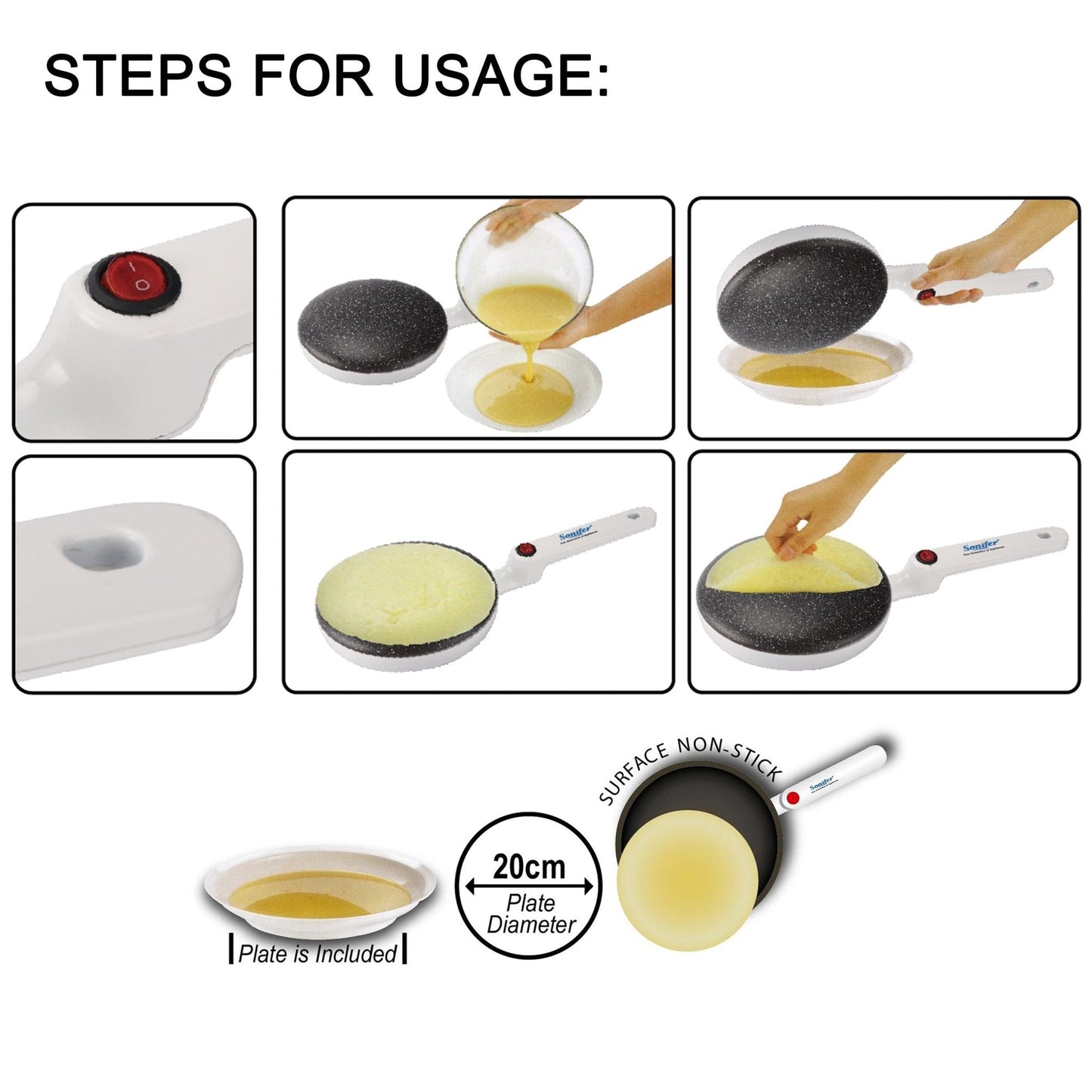 MonCuisine™ Macchina per crêpe