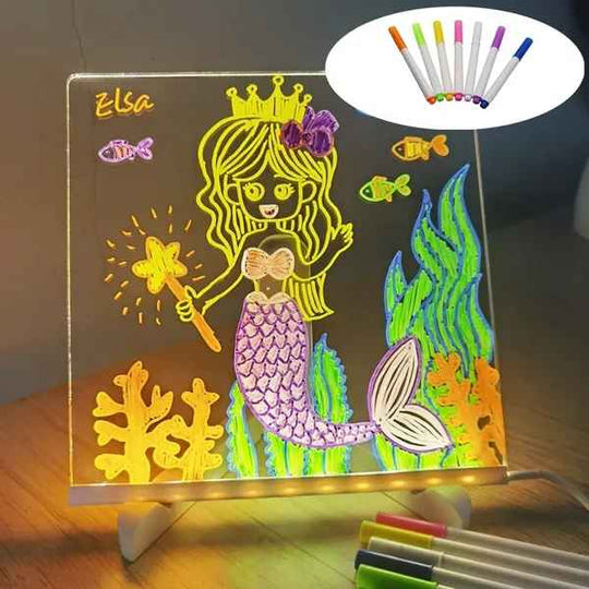 NeonMemo™ Lavagna LED personalizzata con colori