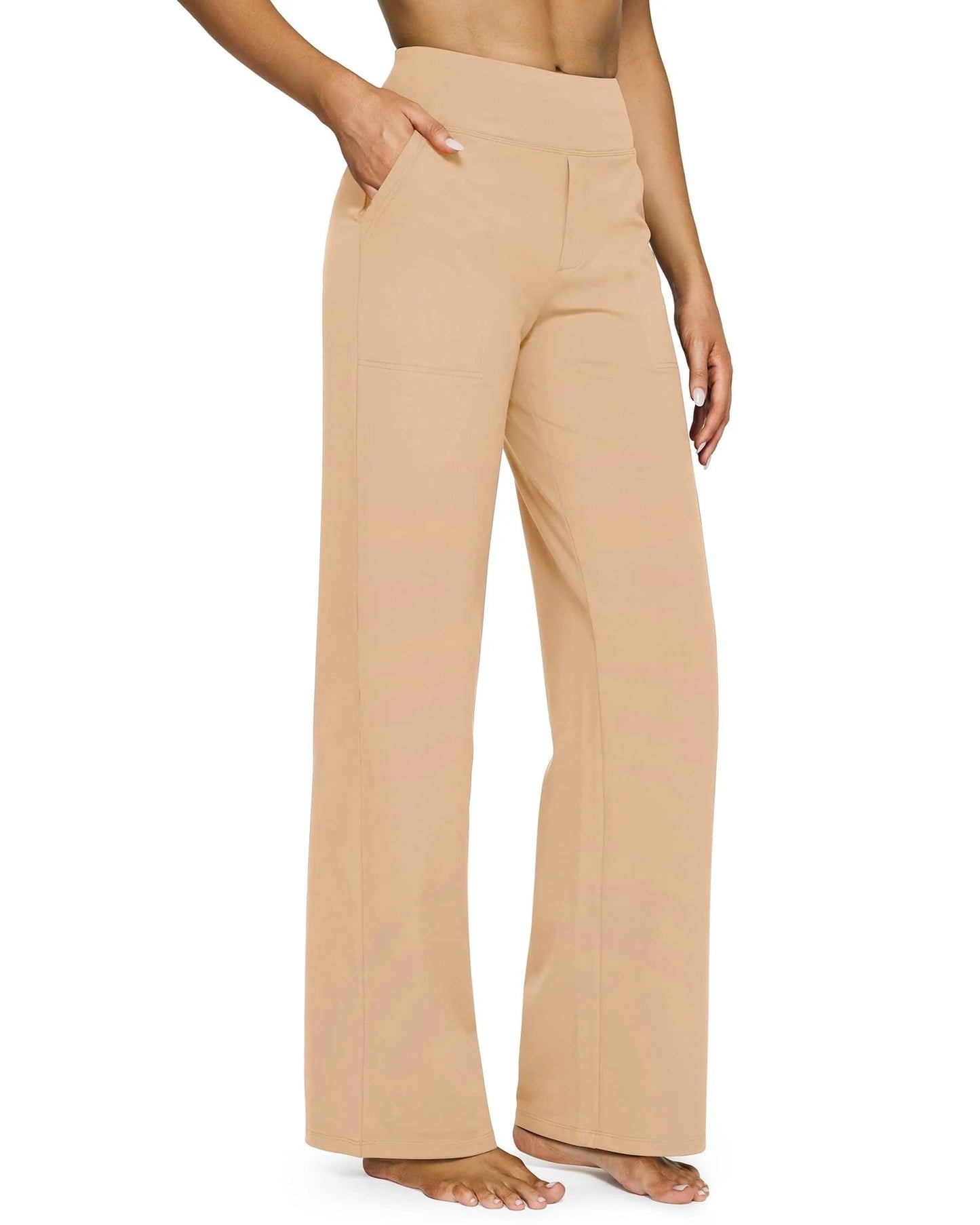 Novella Zani™ Pantaloni comodi con vita alta e gamba larga