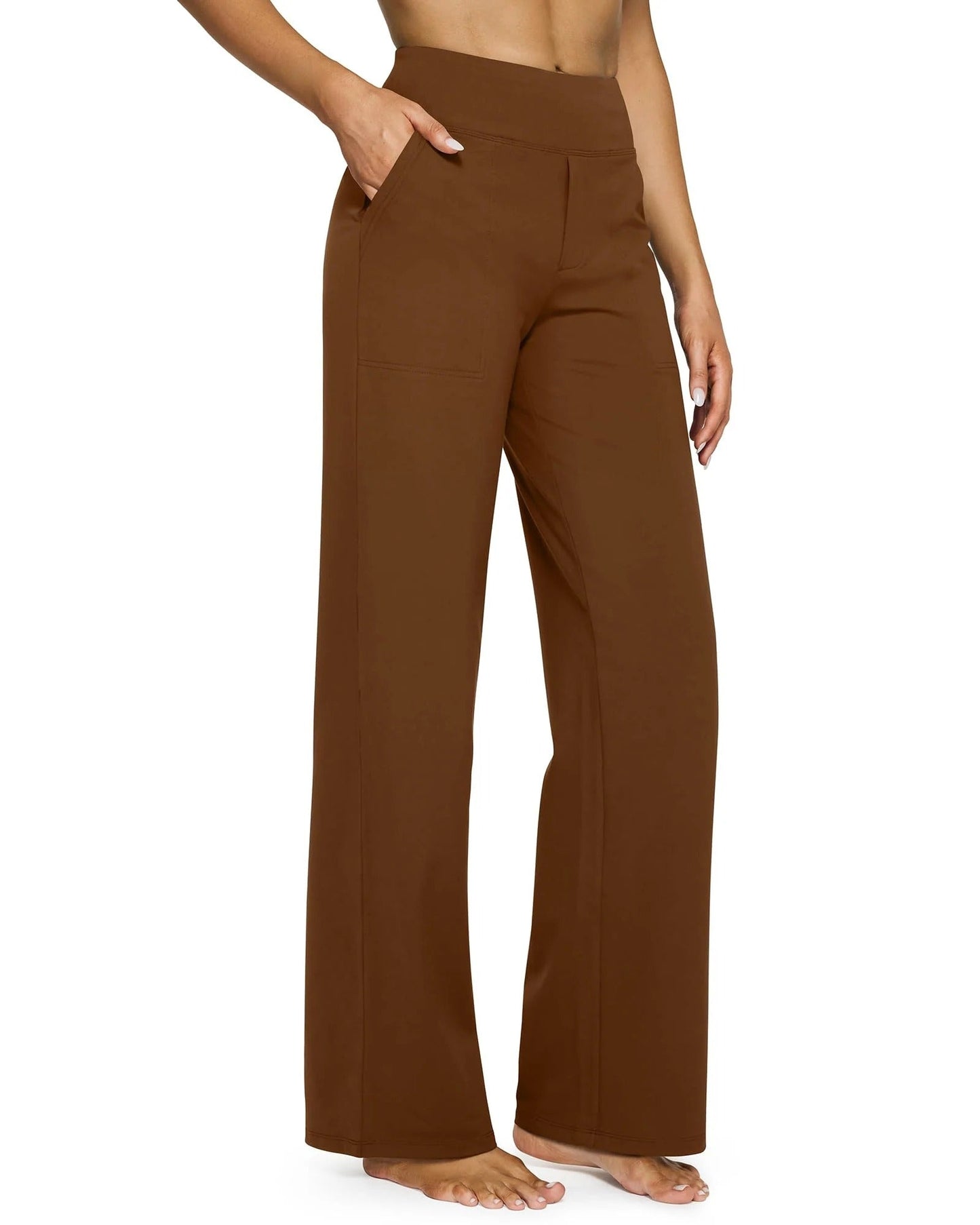 Novella Zani™ Pantaloni comodi con vita alta e gamba larga