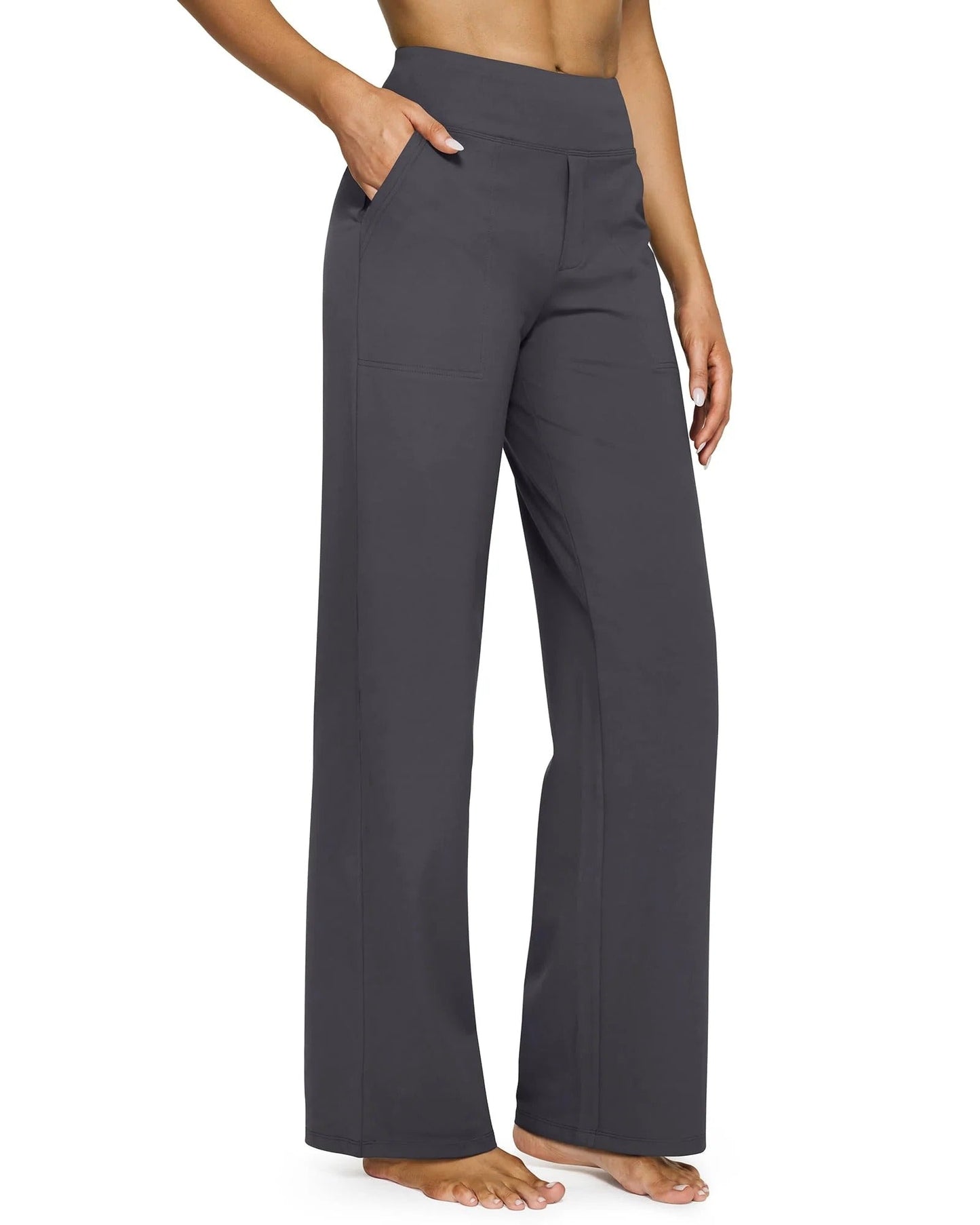 Novella Zani™ Pantaloni comodi con vita alta e gamba larga