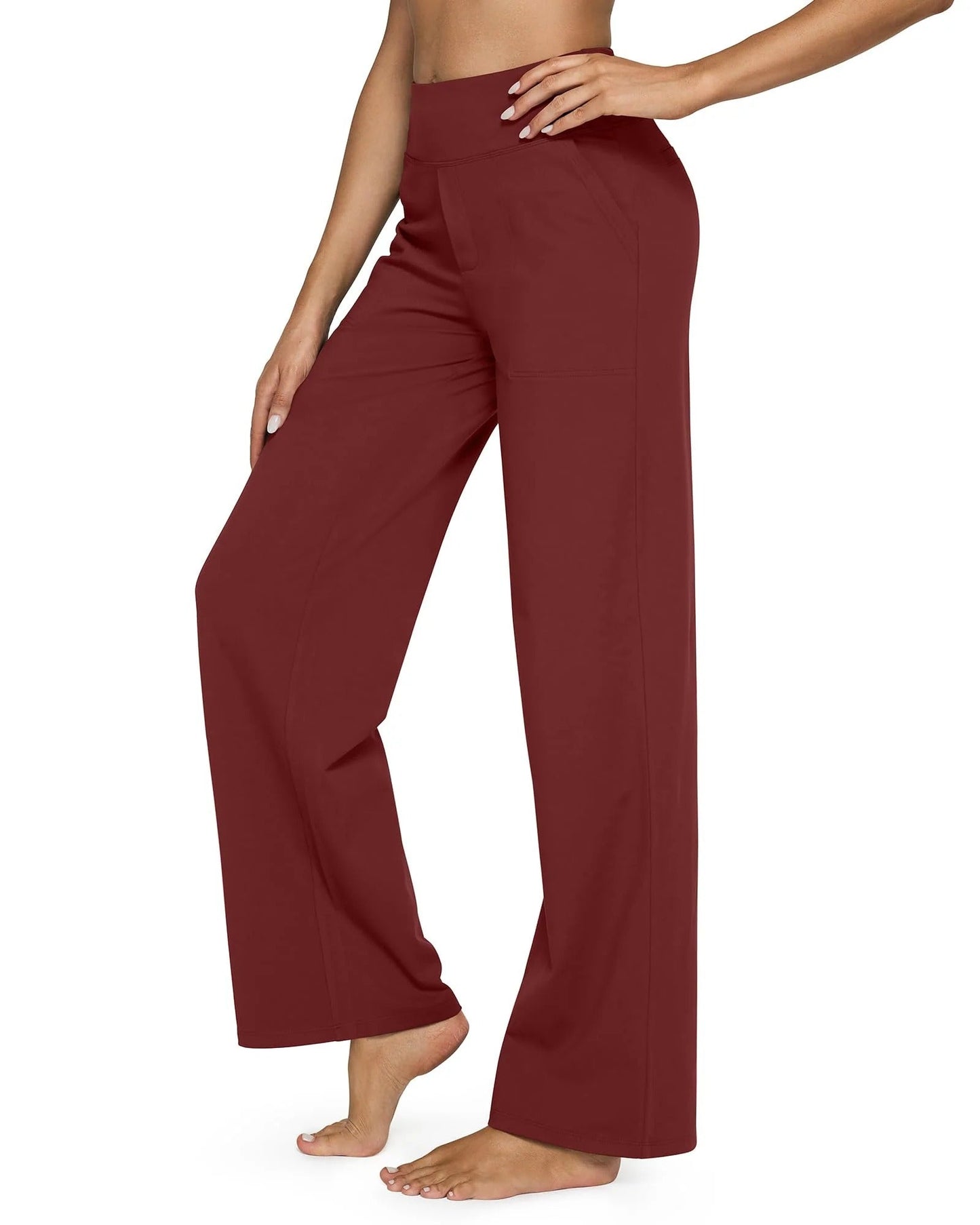 Novella Zani™ Pantaloni comodi con vita alta e gamba larga