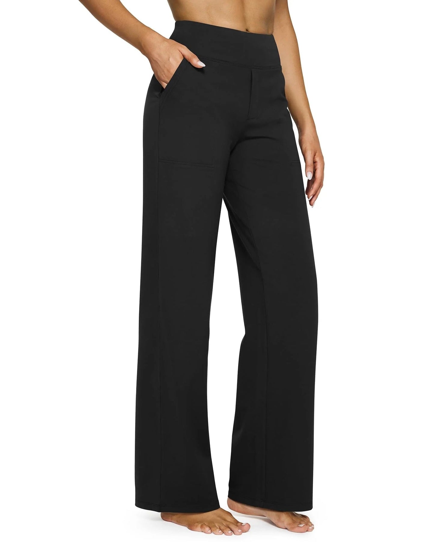 Novella Zani™ Pantaloni comodi con vita alta e gamba larga
