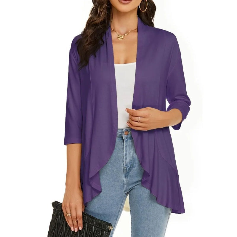 Olivia Paletta™ Comodo cardigan con volant