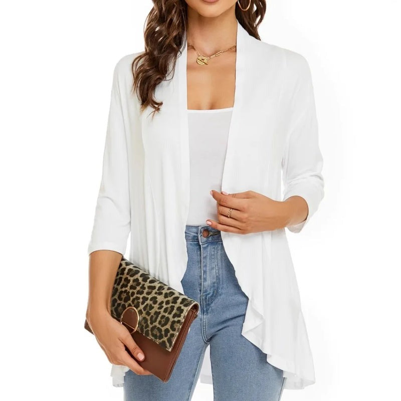 Olivia Paletta™ Comodo cardigan con volant