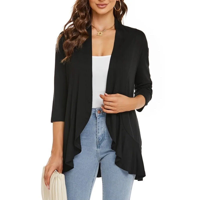 Olivia Paletta™ Comodo cardigan con volant
