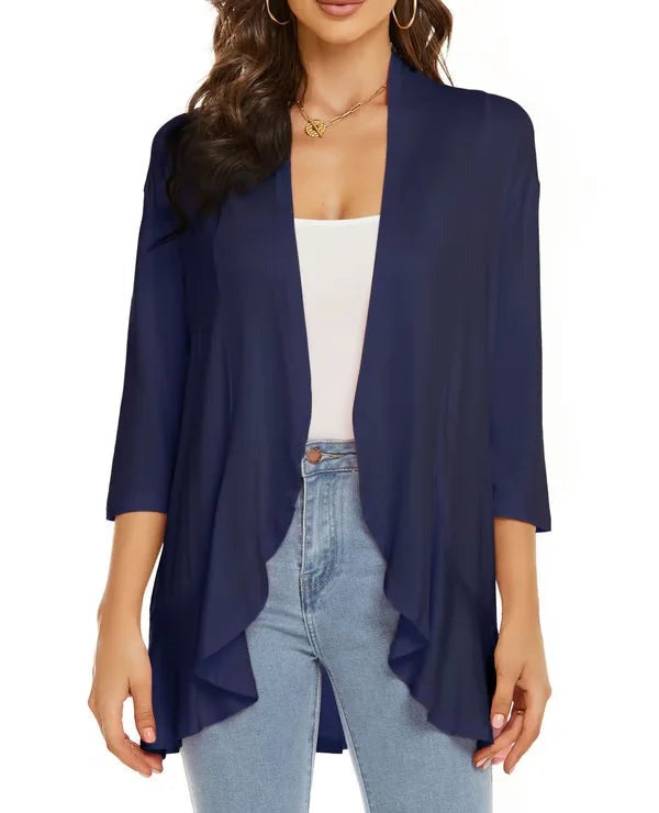 Olivia Paletta™ Comodo cardigan con volant
