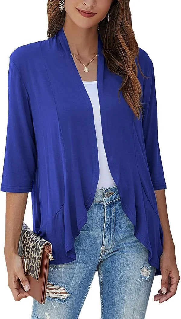 Olivia Paletta™ Comodo cardigan con volant