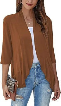 Olivia Paletta™ Comodo cardigan con volant