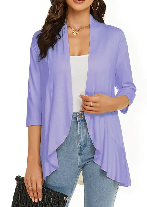 Olivia Paletta™ Comodo cardigan con volant