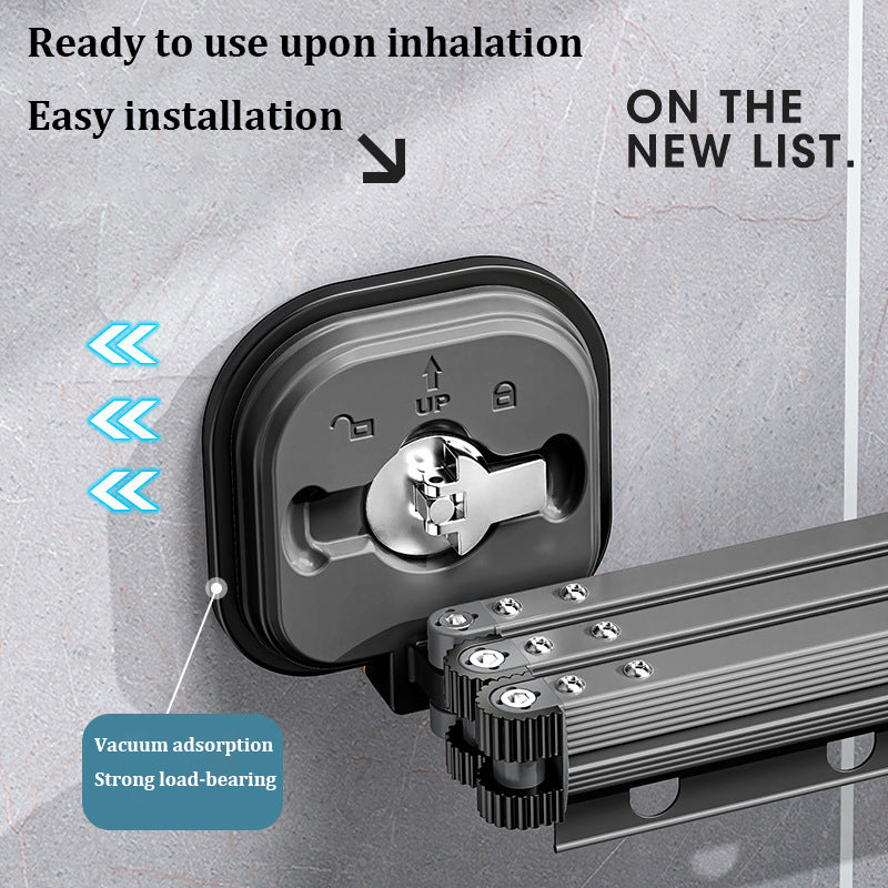 RetractRack™️ Appendiabiti a parete estraibile con ventosa