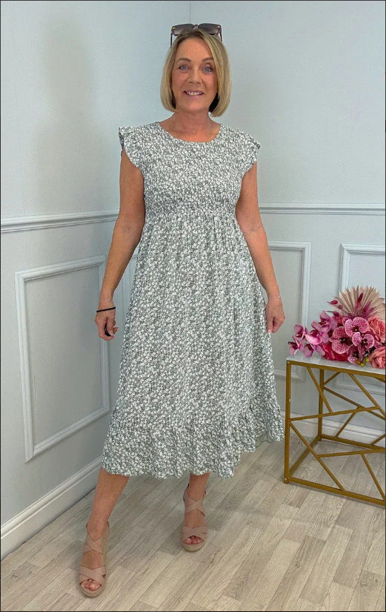Rosa Fucci™ Elegante abito con motivo floreale