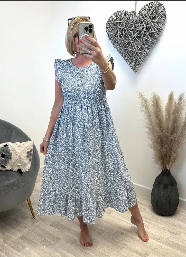 Rosa Fucci™ Elegante abito con motivo floreale
