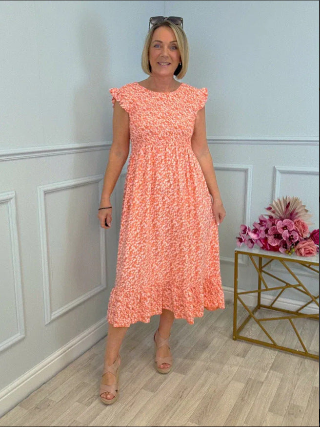 Rosa Fucci™ Elegante abito con motivo floreale