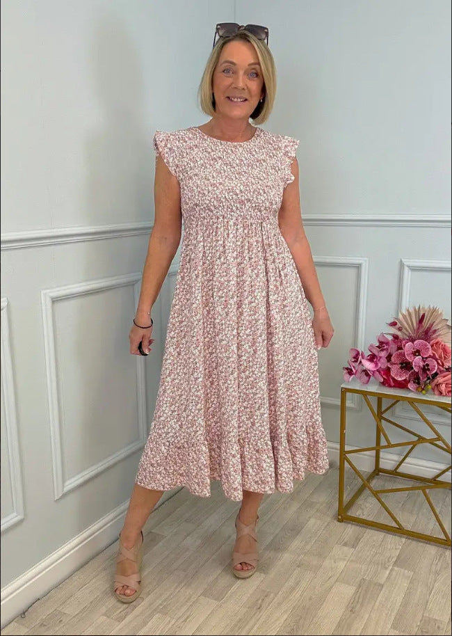 Rosa Fucci™ Elegante abito con motivo floreale