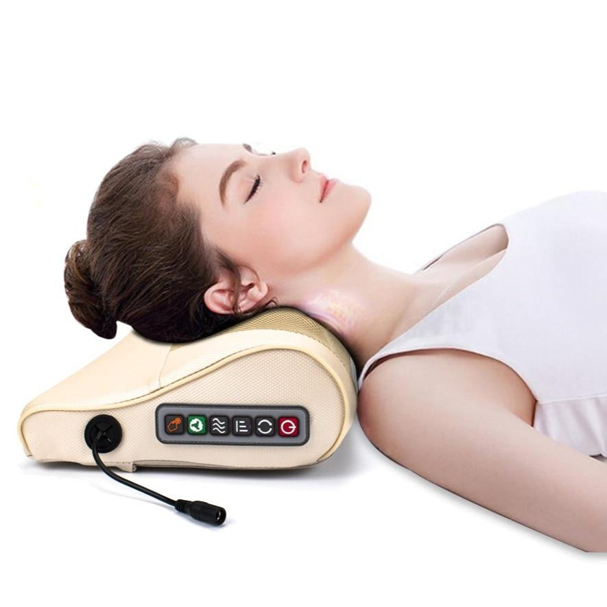 SHIATSO™ Cuscino massaggiante | Il miglior massaggiatore per dolori al collo e alle spalle!