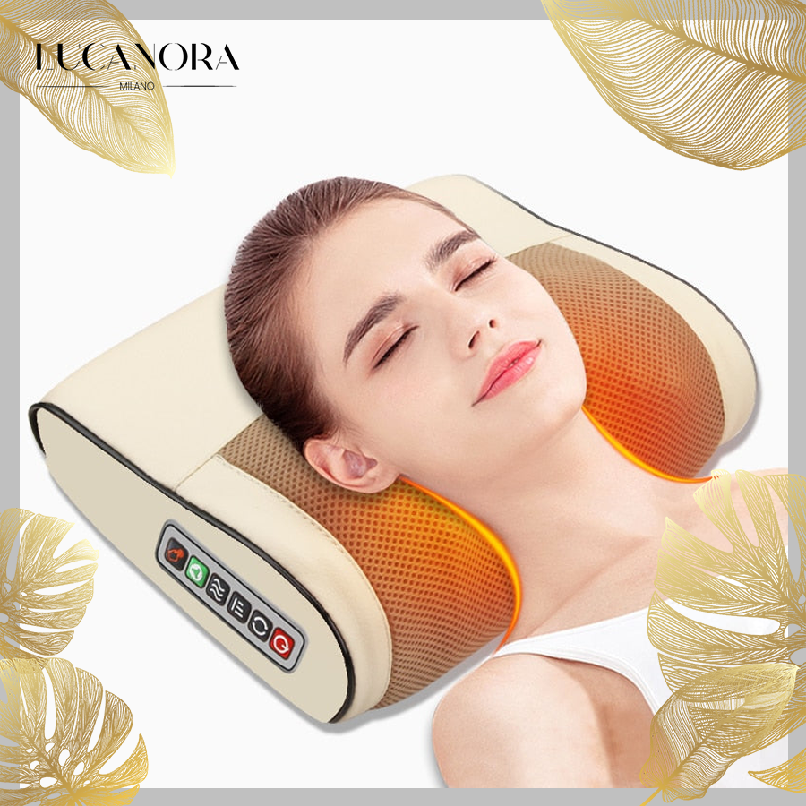 SHIATSO™ Cuscino massaggiante | Il miglior massaggiatore per dolori al collo e alle spalle!