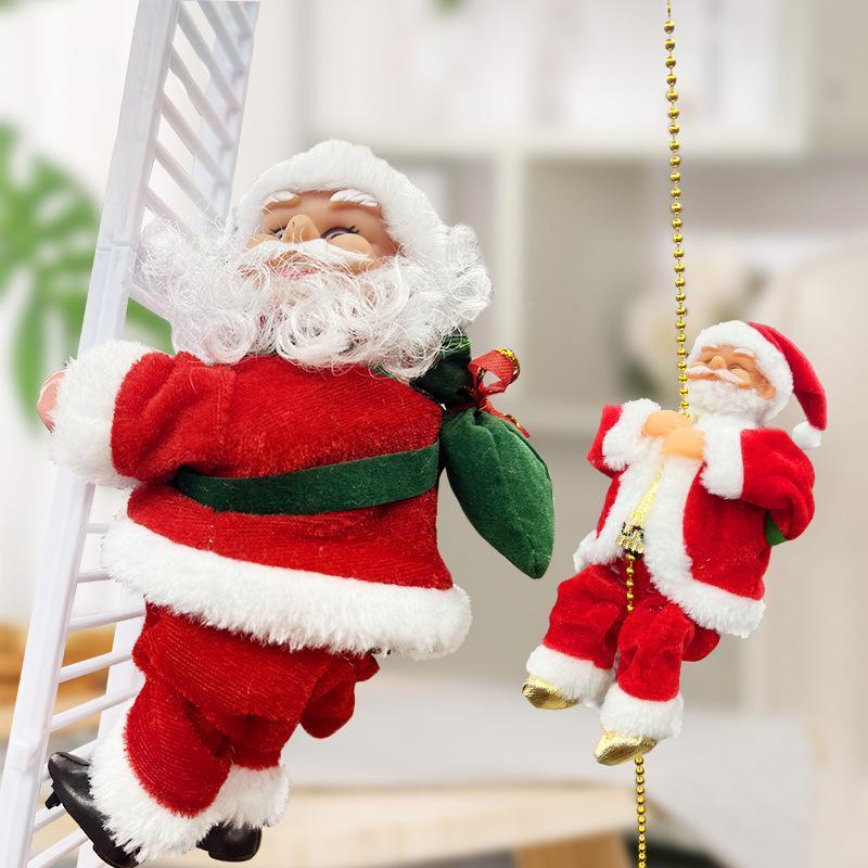 SantaRope™ Decorazione per Babbo Natale con arrampicata su corda