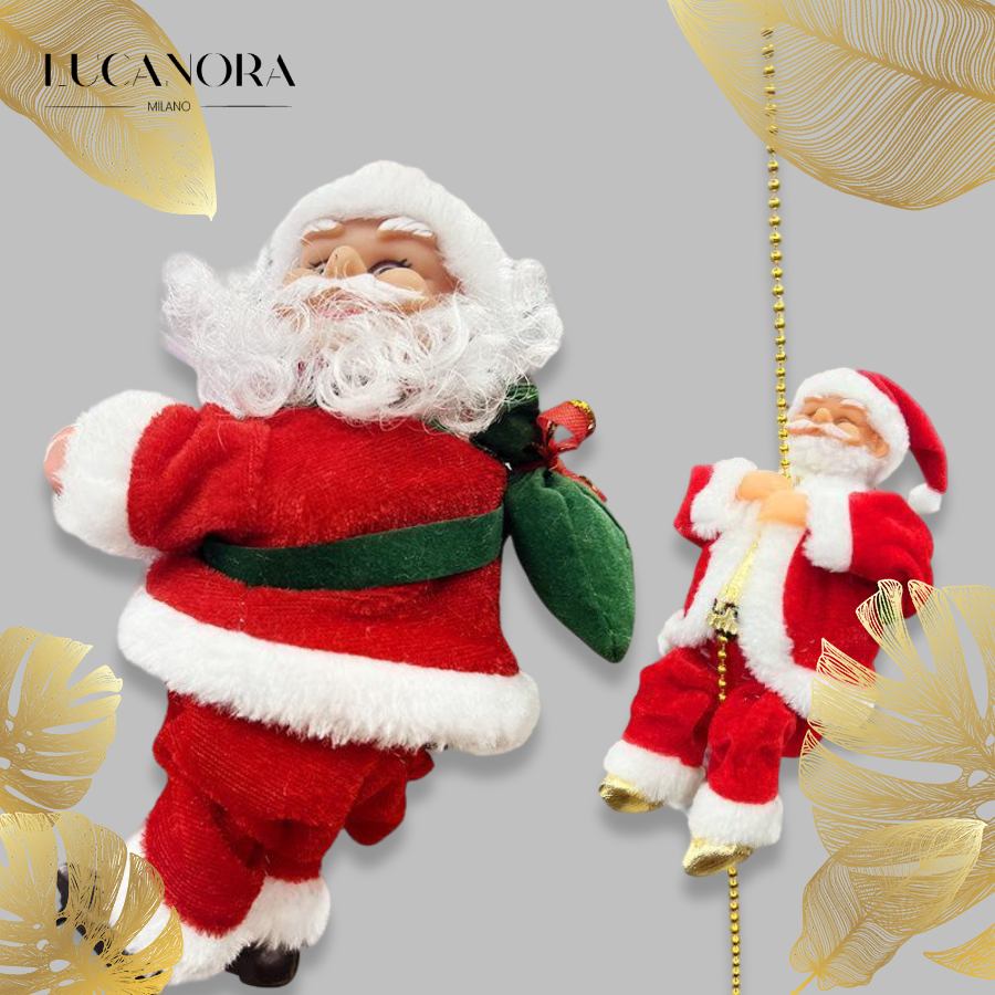 SantaRope™ Decorazione per Babbo Natale con arrampicata su corda