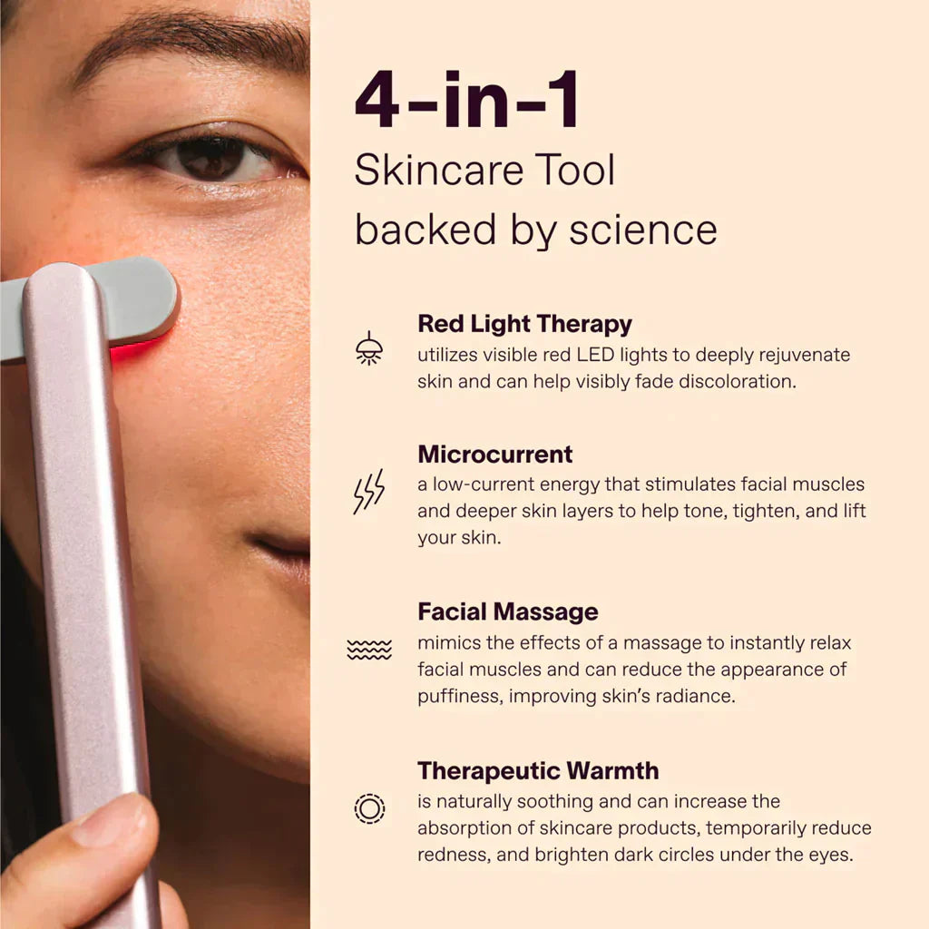 SkinWave Pro+™️ Strumento EMS per la cura della pelle per la terapia con luce rossa