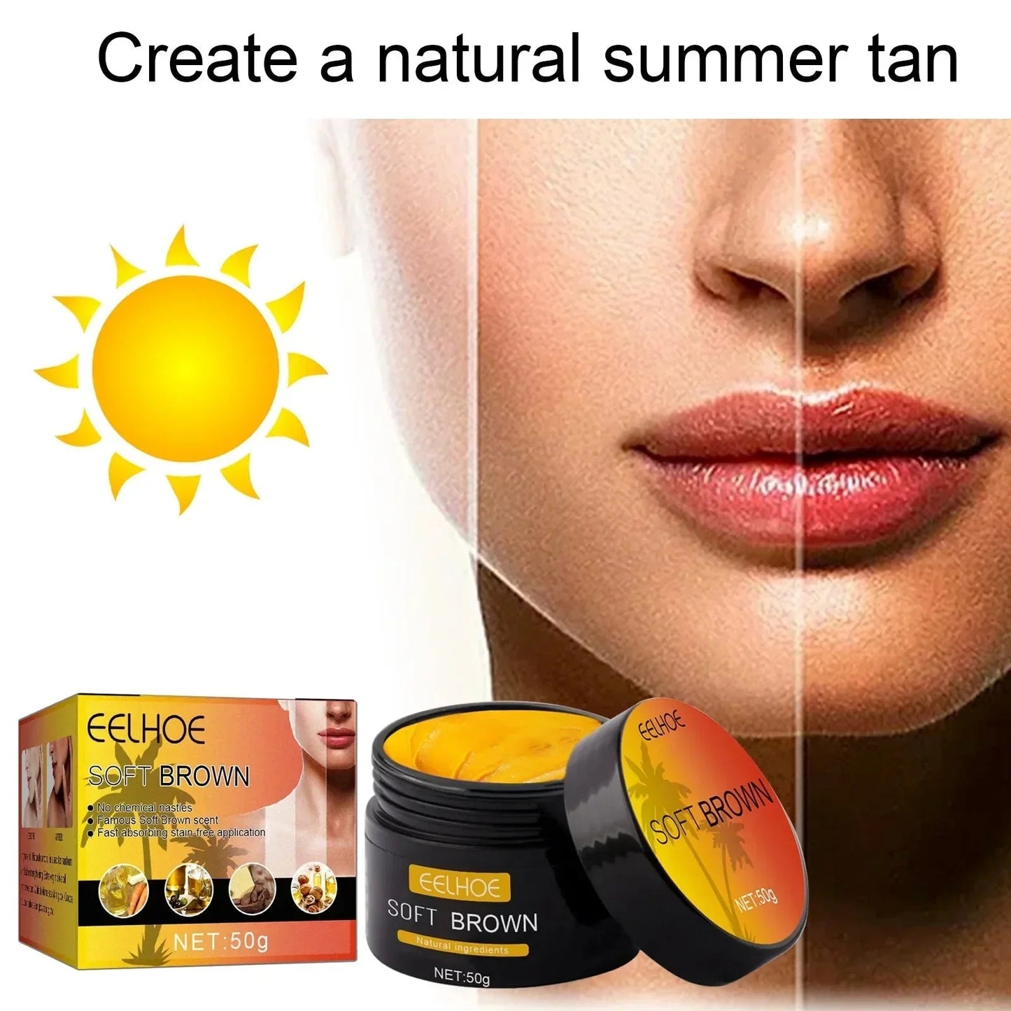 Soft Brown+ Pro™️ Gel di protezione solare
