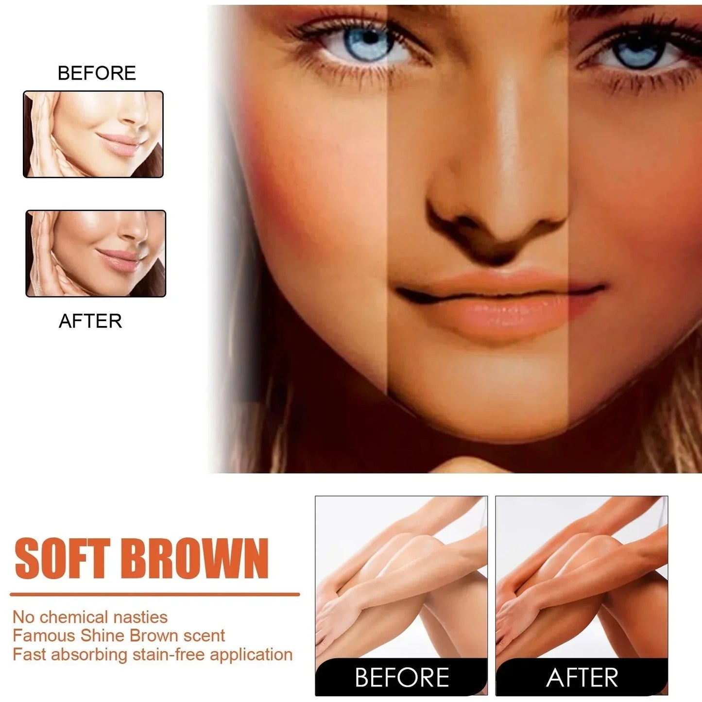 Soft Brown+ Pro™️ Gel di protezione solare