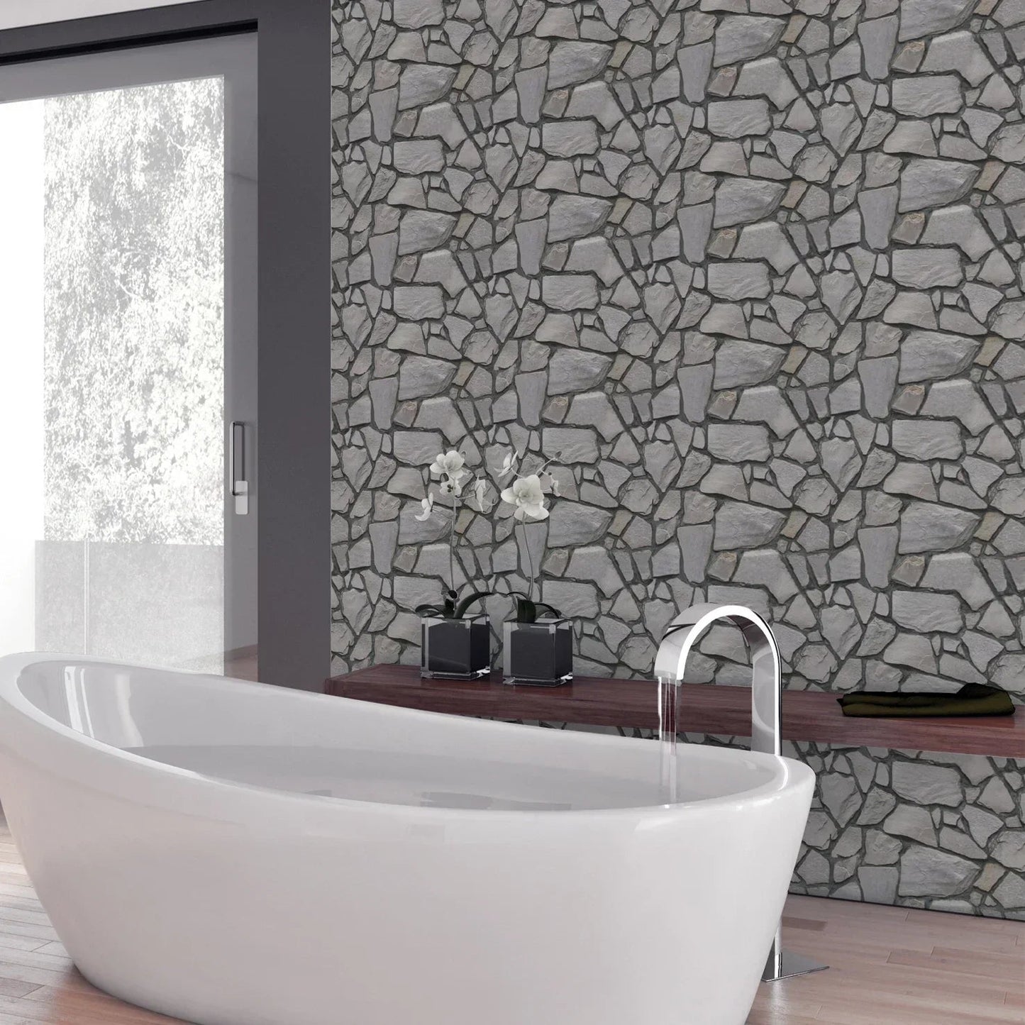 Terra Tape™ Adesivo da parete in pietra decorativa
