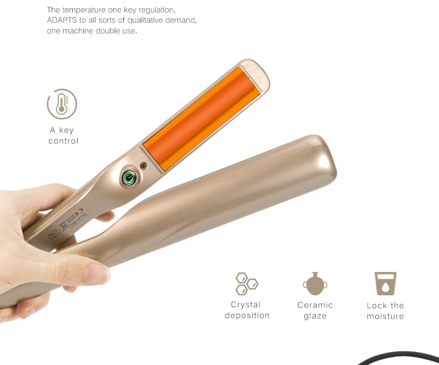 TwistLine™️ Ferro arricciacapelli e piastra 2 in 1