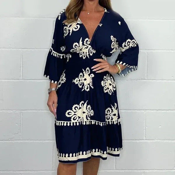 Ulfa Carboni™ Abito floreale boho da donna