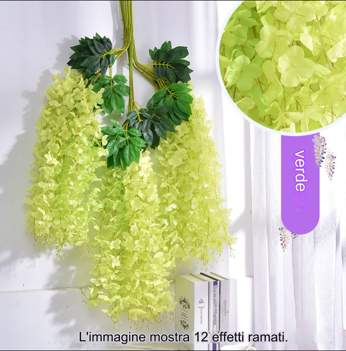 Wisteria™ Fiori artificiali di glicine 12 pezzi