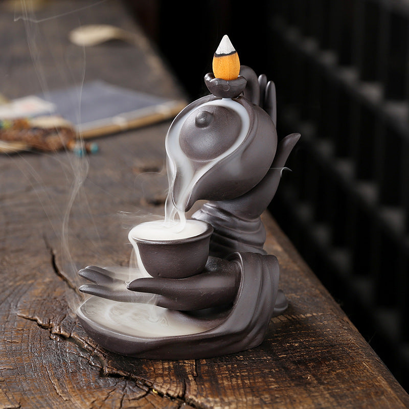 ZenFlow™ Teiera Buddha portatile per aromaterapia