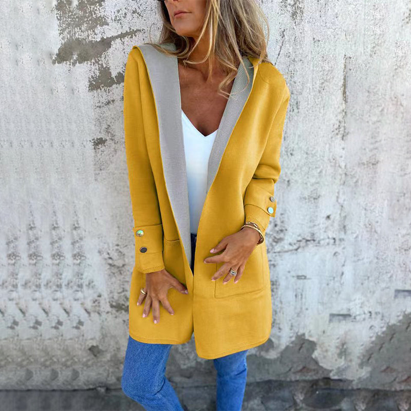 Alcina Fiola™ Cappotto primaverile con apertura frontale e cappuccio