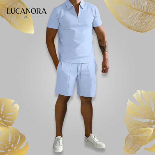 Aleandro Porchia™ Set polo e pantaloncini casual da uomo