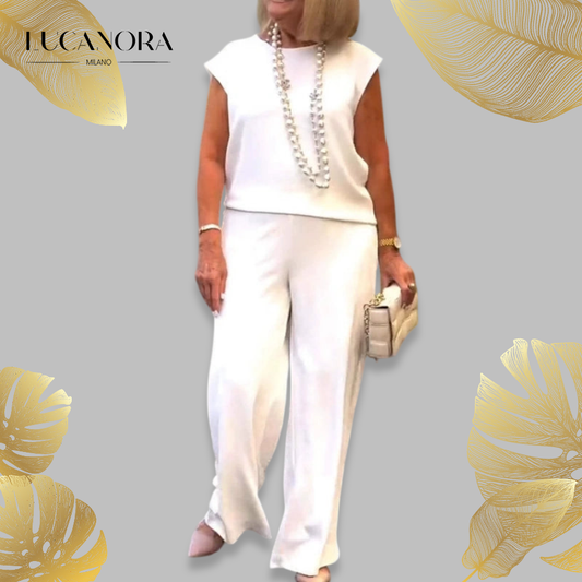 Appia Miceli™ Set camicetta e pantaloni da donna