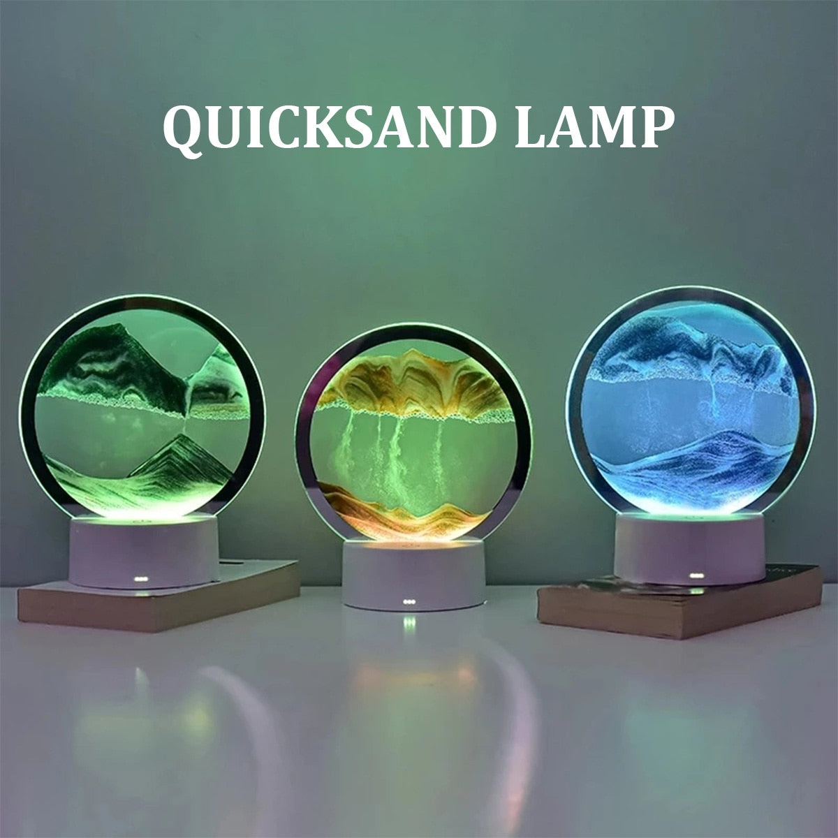 AtmoScape™ Lampada a clessidra con cornice artistica a LED colorata