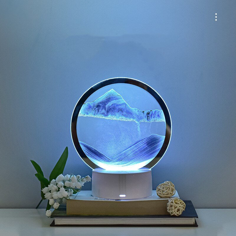 AtmoScape™ Lampada a clessidra con cornice artistica a LED colorata