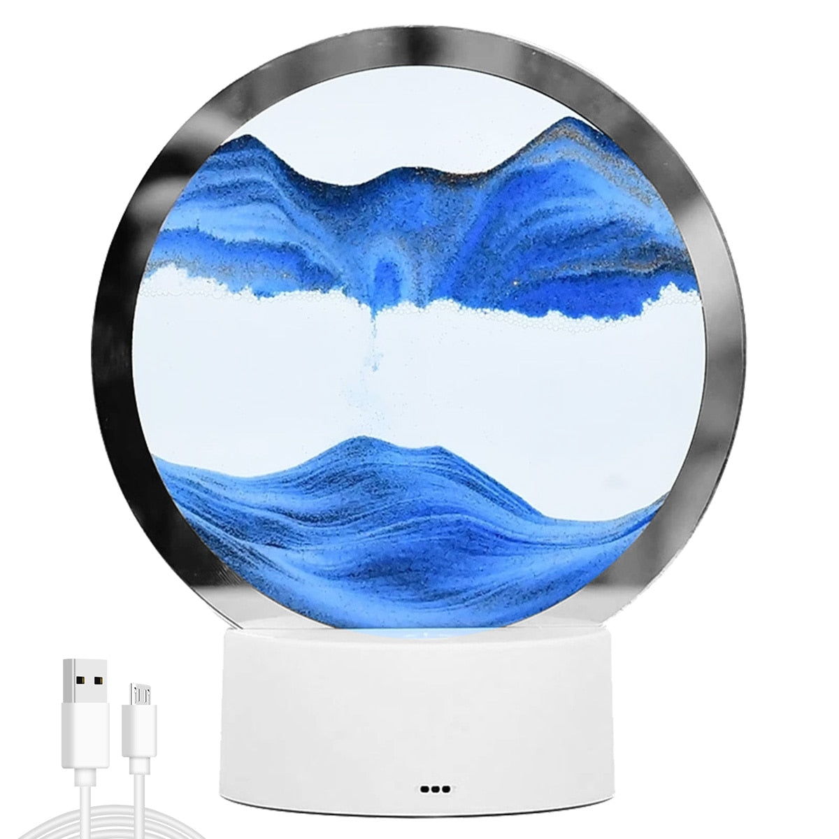 AtmoScape™ Lampada a clessidra con cornice artistica a LED colorata