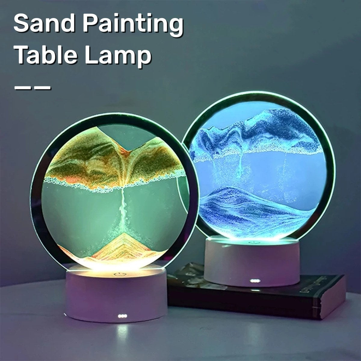 AtmoScape™ Lampada a clessidra con cornice artistica a LED colorata