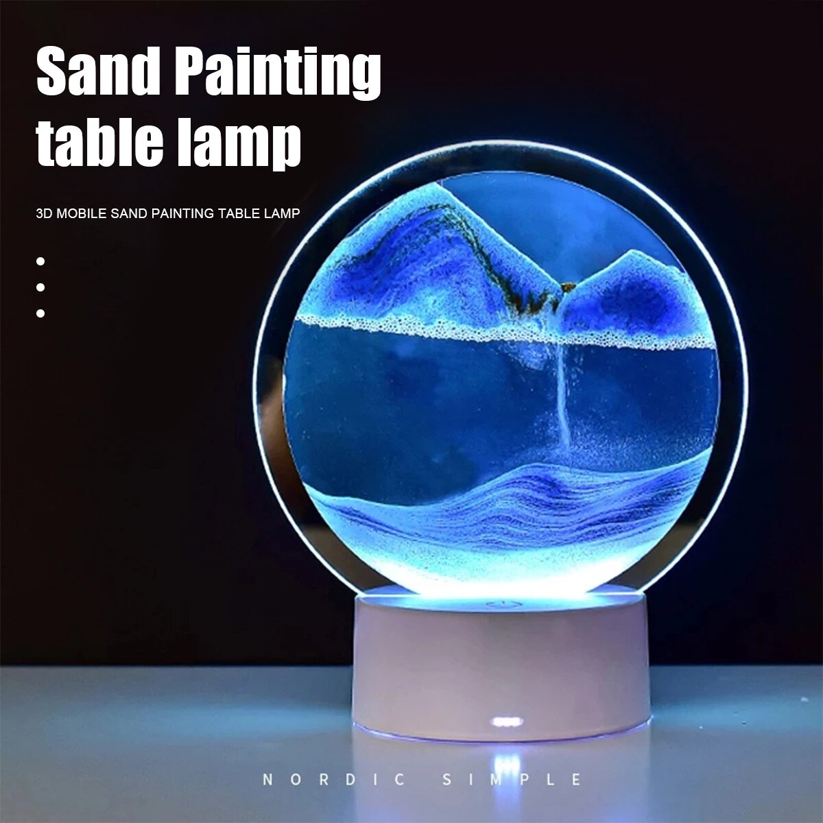 AtmoScape™ Lampada a clessidra con cornice artistica a LED colorata