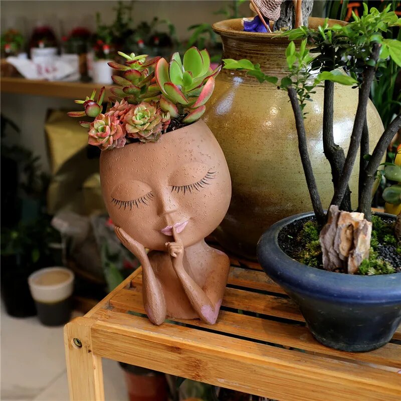 Botanica™ Vaso da fiori con una faccia