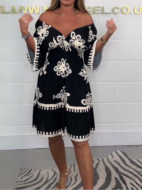 CrownFlower™️ Abito con scollo a V