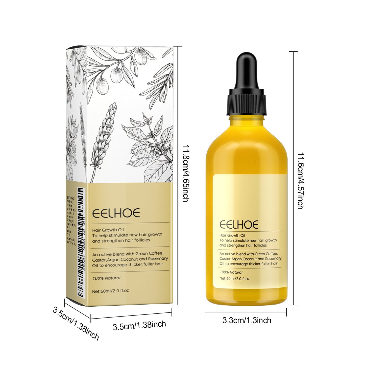 EELHOE Veghair™ Olio essenziale per la crescita dei capelli