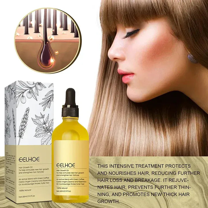 EELHOE Veghair™ Olio essenziale per la crescita dei capelli