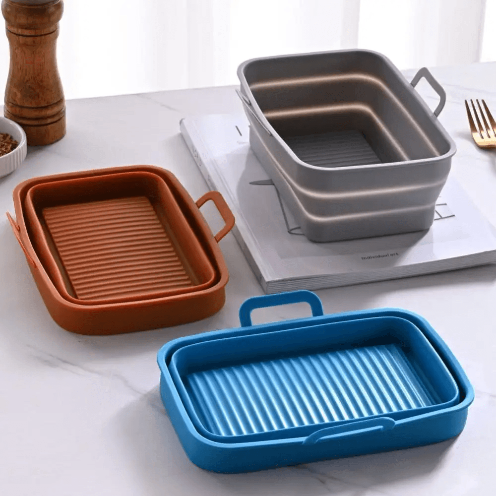 FlexiFry™️ Teglia pieghevole in silicone Friggitrice ad aria